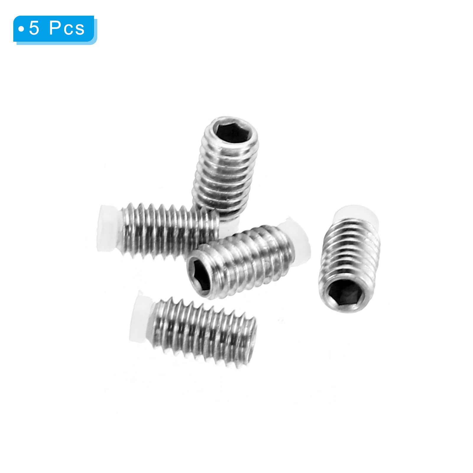 Amazon | PATIKIL M4x7 mm ナイロン先端イモネジ 5個 メートル